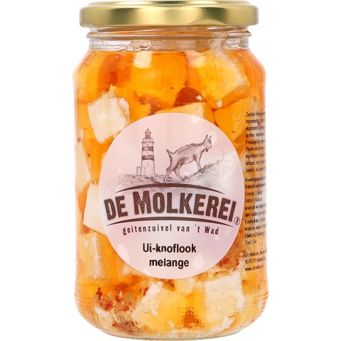 1015_De Molkerei® Friese Geitenkaas Ui-Knoflook mélange 350g