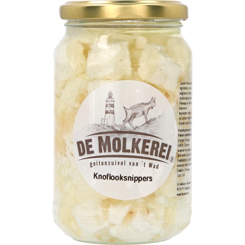 1017_De Molkerei® Friese Geitenkaas Knoflooksnippers 350g